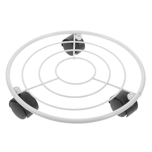 INOOMP Mobiler Pflanzenständer aus Eisen mit Langlebiger Blumenroller für Blumentöpfe Stabiler Pflanzkübelständer für Balkon und Wohnzimmer Verhindert Wasserflecken und Sorgt für von INOOMP