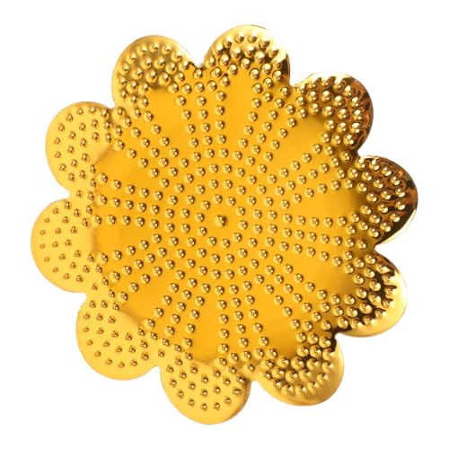 INOOMP Obstgericht Snack-Servierplatte Servierschale bunt modern Party für Nüsse Tablett Dessertschalen Vorspeise Dessert-Servierplatte dekorativer Tischbonbonhalter Zinklegierung Golden von INOOMP