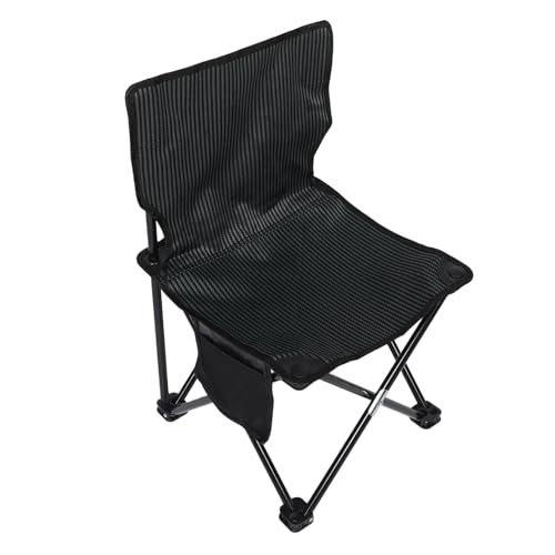 INOOMP Outdoor-Klappstuhl tragbarer Klappstuhl Angeln Campingstuhl tragbarer Klapphocker klappbare Angelhocker Klappbarer Campinghocker tragbare Hocker Kleiner Campingstuhl Stahlrohr Grau von INOOMP