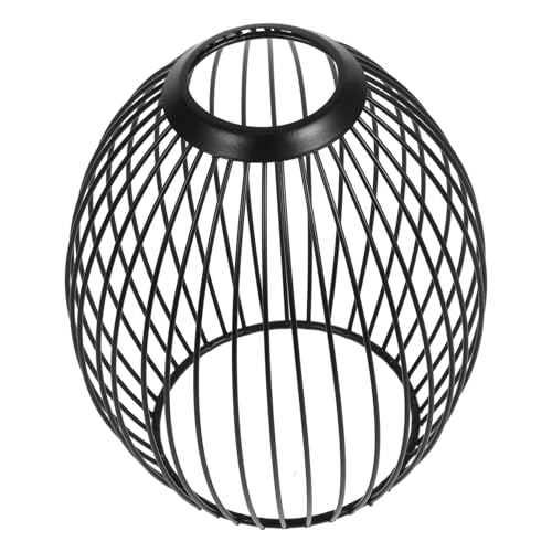 INOOMP Ovaler Vintage Lampenschirm aus Robuster Metalllegierung mit Hohlem Design Dekorativer Lampenschirm für Deckenleuchten Geeignet für Kleine Lampenfassungen von INOOMP