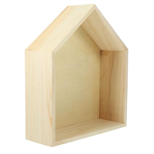 INOOMP Pentagonförmiges Wandregal aus Massivem Holz Schwebendes Regalbrett Platzsparend und Dekorativ Geeignet für Kinderzimmer Wohnzimmer Büro Modernes Design in Naturholzfarbe Kleines INOOMP Pentagonförmiges Wandregal aus Massivem Holz Schwebendes Regalbrett Platzsparend und Dekorativ Geeignet für Kinderzimmer Wohnzimmer Büro Modernes Design in Naturholzfarbe Kleines von INOOMP