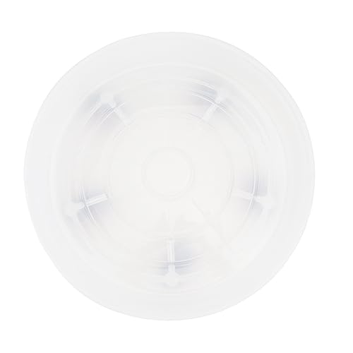 INOOMP Pflanzroller mit Rädern Stabile Resin Pflanzschale mit Wasserauffangfunktion Tragbar und Belastbar Transparentes Pflanzgefäß Transportbrett für Balkon Garten Terrasse und von INOOMP
