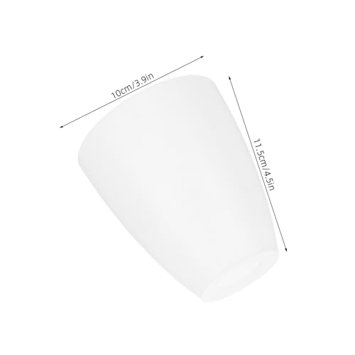INOOMP Plastik Lampenschirm Weiß Mittelloch Ersatz Lampenabdeckung Tischleuchte Nachttischlampe Dekorativer Kunststoff Lampenschirm Leicht Montierbar Robust von INOOMP