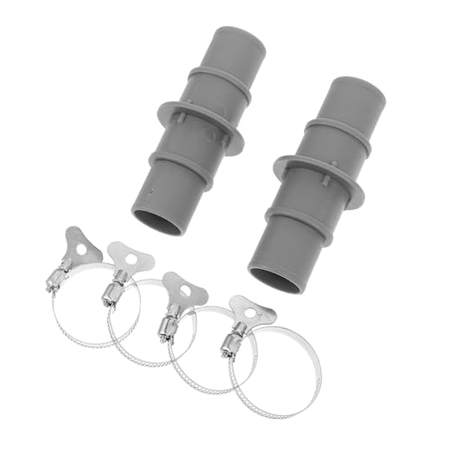INOOMP Pool Schlauchadapter mit Schellen Vakuumschlauch Verbinder für Schwimmbad Sauger und Filterpumpe Ersatzteil Langlebig Einfach zu Montieren von INOOMP