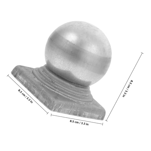 INOOMP Post Cap Metallkappe Zaunpfosten Schutzkappe Kugelförmig Leicht Installierbar Robuster Zaunpfosten abdeckkappe Für Außenbereich Modernes Design von INOOMP