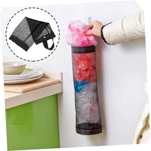 INOOMP Praktischer Kunststoffbeutelhalter aus Hochwertigem Polyester Wiederverwendbar mit Hängendem Mesh-Organizer zur Platzsparenden Aufbewahrung und Einfachem Entnehmen von Plastiktüten von INOOMP