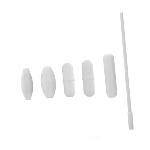 INOOMP Ptfe Beschichtete Magnetische Rührstäbe Weiß für Labor Effizientes Rühren von Flüssigkeiten für Chemie Biologie und Experimente von INOOMP