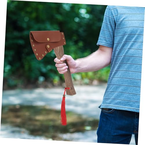 INOOMP Pu axtkopf schutzhülle für Outdoor äxte Robuster Tragbarer Schutzüberzug Passend für Camping Wandern BBQ Weiches Pu Material Langlebig und Komfortabel zu Greifen von INOOMP