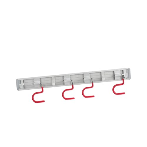 INOOMP Punchfreie Mop Hänger aus Langlebigem Aluminium Multifunktionale Besen Mophalterung für Garage Garten Küche Platzsparende Wandhalterung für Besenstiele und Gartengeräte von INOOMP