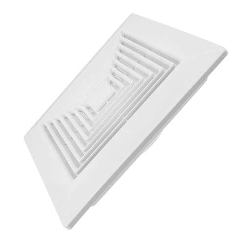 INOOMP Quadratischer Lüftungsgitter Ersatz mit Federverschluss Deckenventilator Abdeckung für Badezimmer und Wandmontage Passend für Quadratische Abluftventilatoren und Lüftungssysteme von INOOMP