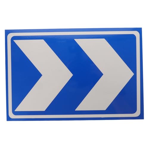 INOOMP Reflektierendes Pfeilschild Aluminium Verkehrszeichen für Garage Parkbereiche mit Hoher Sichtbarkeit Einfache Montage Wetterfest Sichere Fahrtrichtungsanzeige von INOOMP