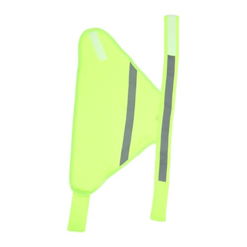 INOOMP Reflektorweste Hund Sicherheitsweste Atmungsaktiv Leicht Sommerkleidung für Kleine Hunde Erhöhte Sichtbarkeit bei Tag und Nacht zum Spazierengehen Joggen Wandern S Fluoreszierend von INOOMP