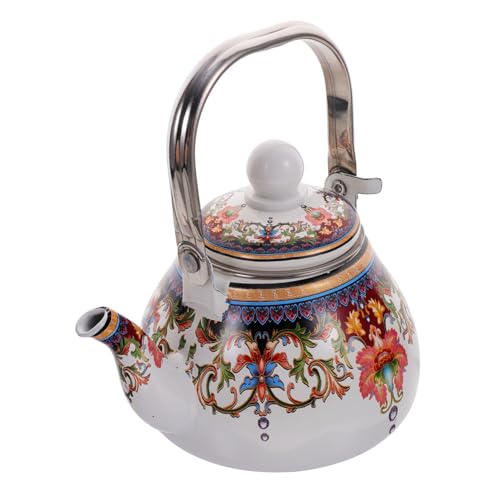INOOMP Retro Emaille Teekessel mit Sieb Mini Wasserkocher mit Hitzeschutzgriff Induktion Gasherd Geeignet für Teehaus Zuhause und Büro Gesundes Teekochen ohne Schadstoffe INOOMP Retro Emaille Teekessel mit Sieb Mini Wasserkocher mit Hitzeschutzgriff Induktion Gasherd Geeignet für Teehaus Zuhause und Büro Gesundes Teekochen ohne Schadstoffe von INOOMP