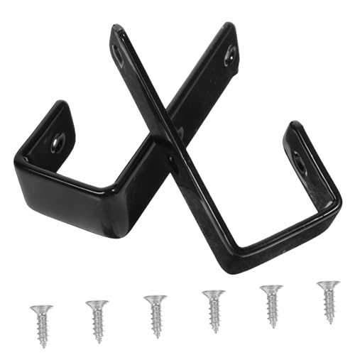 INOOMP Robuste Bunk Bed Leiterhaken aus Metall und Kunststoff Rutschfeste Beschichtung Einfache Montage Stabiler Halt für Etagenbetten Teiliges mit Schrauben Schwarz von INOOMP