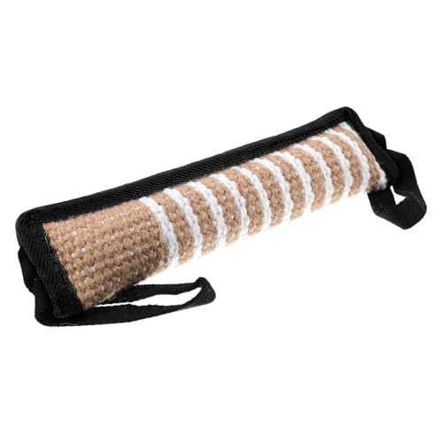 INOOMP Robustes Jute Kauspielzeug Hund Beißkissen Interaktives Zugspielzeug für Große Hunde Trainingsspielzeug zur Beißkraftförderung und Beschäftigung von INOOMP