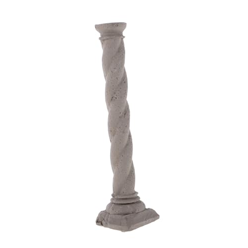 INOOMP Römischer Säulenschmuck Aquarium Römische Säulendekor Mini-säule Fischbecken Versteck Miniatur Römische Säule Unterwasser-dekor Wohnkultur Zement Weiß von INOOMP