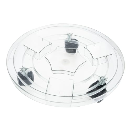 INOOMP Rollbarer Pflanzentopfständer mit Universalrädern Großer Blumenständer aus Robustem Kunststoff Verschiebbar für Schwere Blumentöpfe Innen und Außen Strapazierfähig und Formstabil von INOOMP