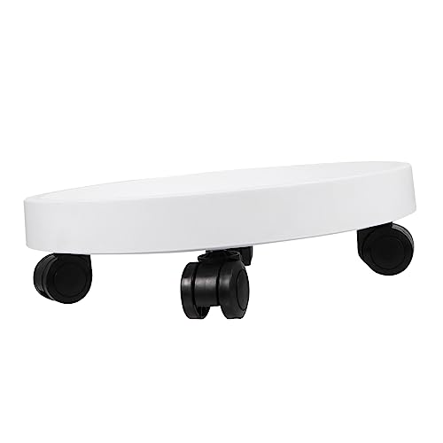 INOOMP Rollender Blumentopf Ständer Robuster Pflanztopf Untersetzer mit Rädern für Garten und Innenbereich Praktisch und für Wohnzimmer Balkon Terrasse Weiß INOOMP Rollender Blumentopf Ständer Robuster Pflanztopf Untersetzer mit Rädern für Garten und Innenbereich Praktisch und für Wohnzimmer Balkon Terrasse Weiß von INOOMP
