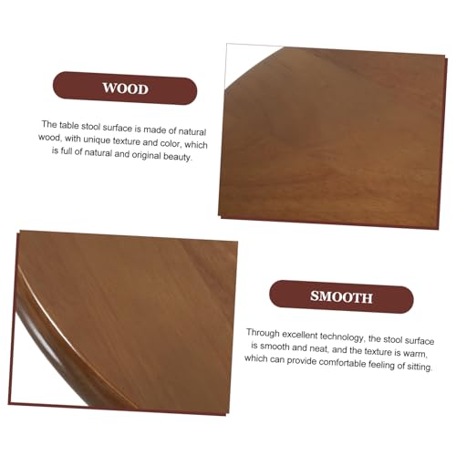 INOOMP Runder Holzsitz Ersatzteil für Barhocker und Restaurantstühle Stabile Sitzfläche aus Natürlichem Massivholz Glatte Oberfläche Vielseitig Einsetzbar für Esszimmer Hotel und Büro von INOOMP