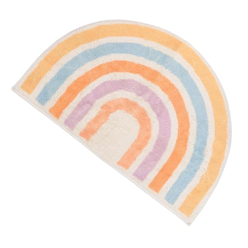 INOOMP Rutschfester Regenbogen Türvorleger aus Polyester mit Hoher Wasseraufnahme Waschbarer Badematte für Badezimmer Mädchenzimmer Kindergarten und Innenräume INOOMP Rutschfester Regenbogen Türvorleger aus Polyester mit Hoher Wasseraufnahme Waschbarer Badematte für Badezimmer Mädchenzimmer Kindergarten und Innenräume von INOOMP
