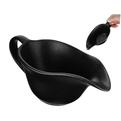 INOOMP Sauciere mit Ausguss aus Porzellan Multifunktionale Steaksoßenschüssel Design für Verschiedene Gerichte Leicht zu Reinigen für Zuhause und Partys von INOOMP