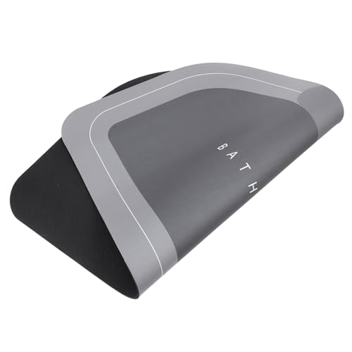 INOOMP Saugstarke Badematte Rutschfester Verschleißfester Silikat Bodenmatte für Bad Küche Eingangsbereich Schnell Trocknend Waschbar Hygienische Rutsch Matte in Dunkelgrau INOOMP Saugstarke Badematte Rutschfester Verschleißfester Silikat Bodenmatte für Bad Küche Eingangsbereich Schnell Trocknend Waschbar Hygienische Rutsch Matte in Dunkelgrau von INOOMP