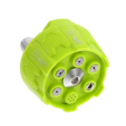 INOOMP Schnellkupplung Turbo Hochdruckreiniger Düse Grün Verstellbar Sprühmuster Vielseitige Reinigungsdüse Für Gartenschlauch Und Betonstein Reinigung INOOMP Schnellkupplung Turbo Hochdruckreiniger Düse Grün Verstellbar Sprühmuster Vielseitige Reinigungsdüse Für Gartenschlauch Und Betonstein Reinigung von INOOMP
