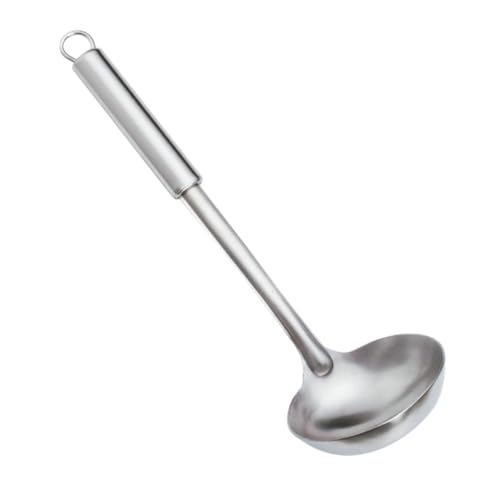 INOOMP Schwere Hitzebeständige Suppenkelle aus Edelstahl mit Langem Griff Robustes Kochutensil für Komfortables Kochen und Einfache Reinigung als Küchenhelfer und Schöpflöffel von INOOMP