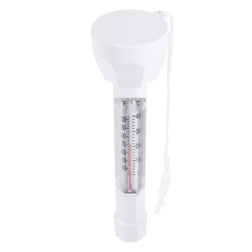 INOOMP Schwimmendes Pool Thermometer Wasserthermometer Langlebig Hitzebeständig für Schwimmbad Teich Badewanne Aquarium Einfach Ablesbar von INOOMP