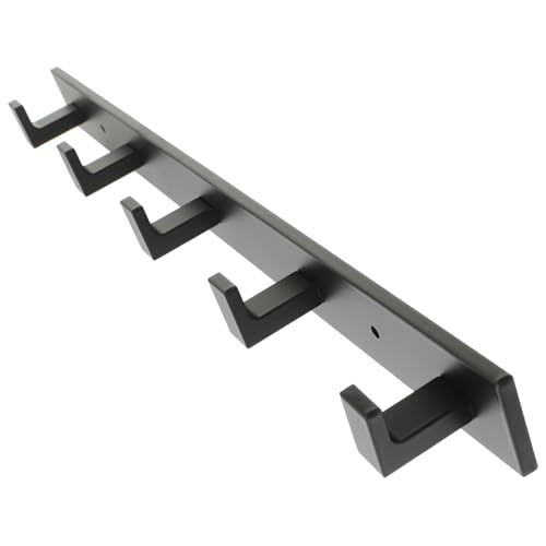 INOOMP Selbstklebender Wandhaken Schwarz aus Aluminium Platzsparend Bohren Vielseitiger Garderoben und Handtuchhalter für Badezimmer Küche Flur und Türrückseite INOOMP Selbstklebender Wandhaken Schwarz aus Aluminium Platzsparend Bohren Vielseitiger Garderoben und Handtuchhalter für Badezimmer Küche Flur und Türrückseite von INOOMP