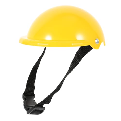 INOOMP Sicherheits Hundekappe aus Strapazierfähigem Kunststoff mit Verstellbarem Wasserabweisend und Sonnenschutz für Kleine Hunde und Welpen Praktischer Schutzhelm für Draußen von INOOMP