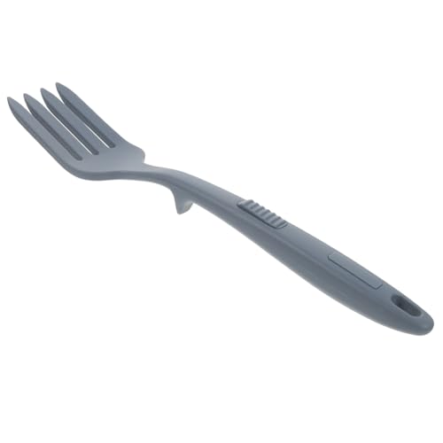 INOOMP Silikon Nudelgabel mit Langem Ergonomischem Griff Große Pasta Spaghettigabel Hitzebeständig Rutschfest Lebensmittelecht Vielseitig für Kochen und Salate von INOOMP