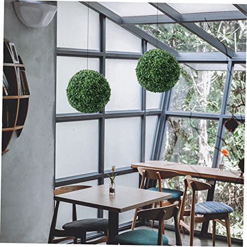 INOOMP Simulierte Pflanzen hängekugel Künstlicher Grasball Dekoration für Decke Wohnzimmer Garten Rustikaler Stil Pflegefrei Langlebig von INOOMP