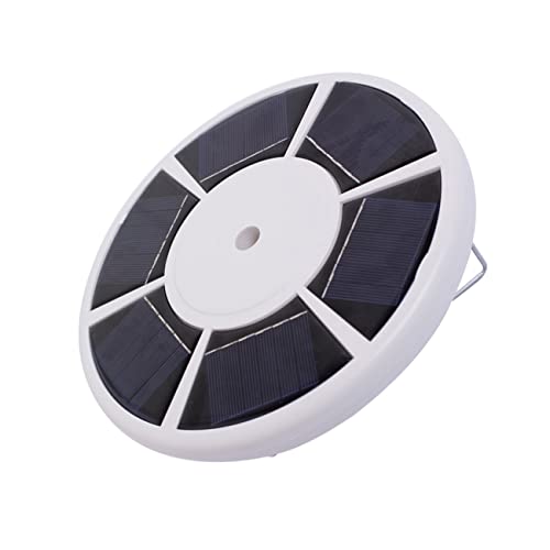 INOOMP Solar Flag Pole Light LEDs Solarbetriebenes Außenlicht mit Haken Wetterfestes Energiesparendes Downlight für Fahnenmasten und Garten Einfache ohne Verkabelung Weiß von INOOMP