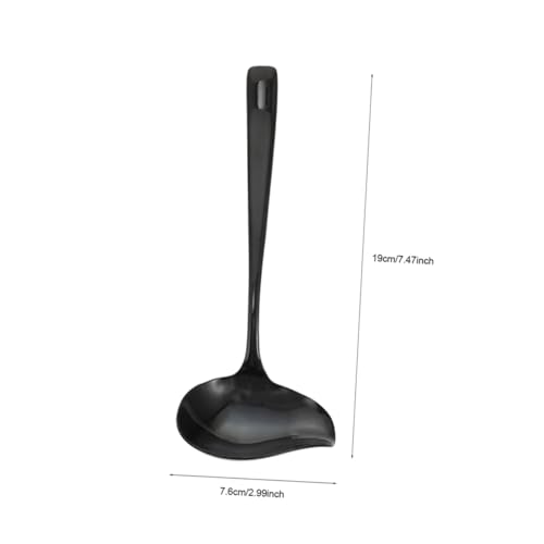 INOOMP Soßenkelle mit Ausgießer Kleine Suppenkelle Langlebig Spülmaschinengeeignet Feines Design für Küche und Servieren von INOOMP