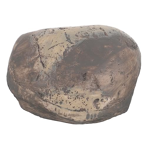 INOOMP Stein Schlüsselkasten Niedlicher Garten Ersatzschlüssel Steinhalter Etui Gefälschte Rustikale Outdoor Steine Kleiner Kunststein Für Schlüssel Stein Schlüssel Verstecken von INOOMP