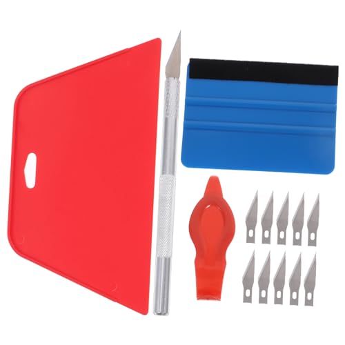 INOOMP Teiliges Tapeten Auto folienwerkzeug Rutschfestem Cutter Blauem Filzrakel und Rotem Glättspachtel für Nahtfreie Wand Fahrzeugfolienapplikation INOOMP Teiliges Tapeten Auto folienwerkzeug Rutschfestem Cutter Blauem Filzrakel und Rotem Glättspachtel für Nahtfreie Wand Fahrzeugfolienapplikation von INOOMP