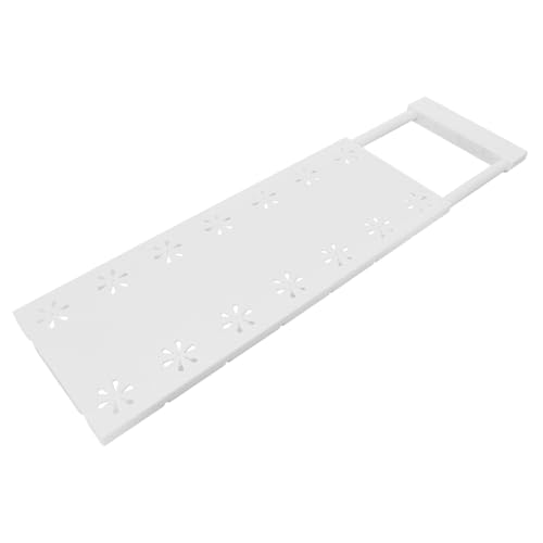 INOOMP Teleskopregal Hängeschrank-Organizer kleiderschrank spannregale Organizer für Schrank Veranstalter ausziehbare Regale Gestell Schrankregal verstellbare Einlegeböden Plastik Weiß INOOMP Teleskopregal Hängeschrank-Organizer kleiderschrank spannregale Organizer für Schrank Veranstalter ausziehbare Regale Gestell Schrankregal verstellbare Einlegeböden Plastik Weiß von INOOMP