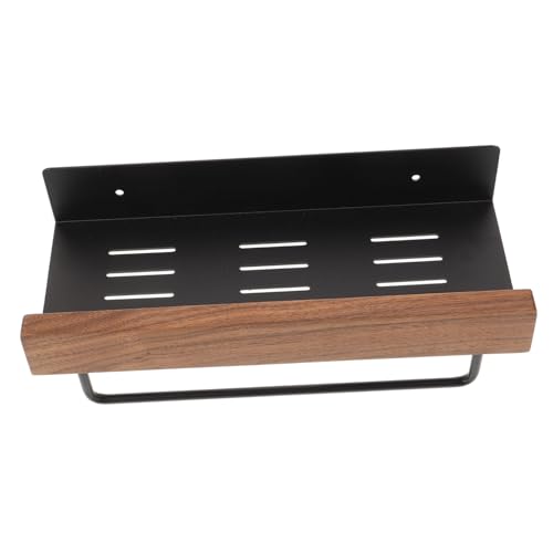 INOOMP Toilettenregal aus Stabilem Material Wandmontiertes Badregal Schmal mit Handtuchhalter Eleganter Schwarzer Duschablage ohne Bohren für Bad und Küche Vielseitiger Badezimmer INOOMP Toilettenregal aus Stabilem Material Wandmontiertes Badregal Schmal mit Handtuchhalter Eleganter Schwarzer Duschablage ohne Bohren für Bad und Küche Vielseitiger Badezimmer von INOOMP