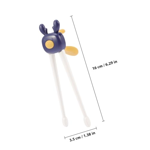 INOOMP Training Essstäbchen Cartoon Lernhilfe Leicht und Kompakt mit Aufbewahrungsbox für Kleinkinder Handkoordination und Unabhängigkeit von INOOMP