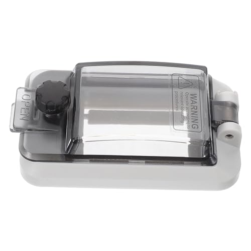 INOOMP Transparente Wetterfeste Verteilerdose Schutzabdeckung mit Klappdeckel für Kleine Wasserdichte Sicherungskästen im Außenbereich Staub Feuchtigkeitsresistent Einfache Installation von INOOMP