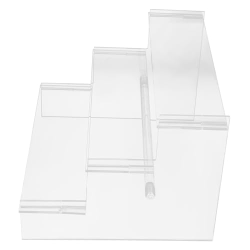 INOOMP Transparenter Aufsteller mit Stabiler Organizer für Parfums Schmuck und Figuren Multifunktionales Display Regal für Badezimmer Deko und Sammlerstücke von INOOMP