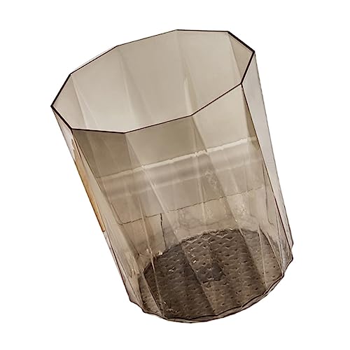 INOOMP Transparenter Pet Desktop Mülleimer Kleiner Abfalleimer Multifunktional Umweltfreundlich Robust für Büro und Haushalt von INOOMP