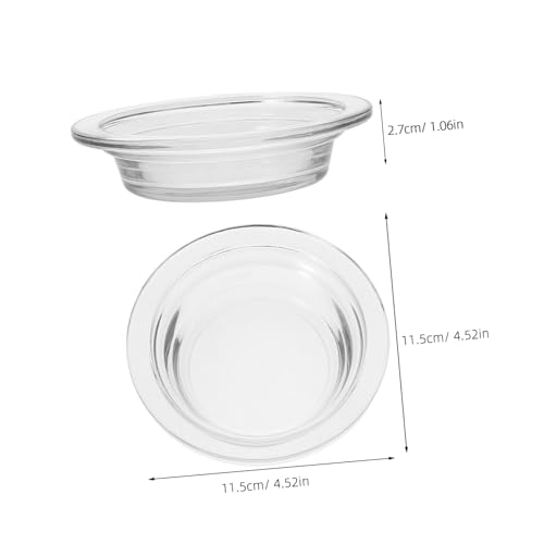 INOOMP Transparentes Glas wachswärmer tablett Aromatherapie wachs heizschale Vielseitige Duftlampenplatte Einfache Reinigung Hitzebeständig Passend für Wachserwärmer und Duftkerzen INOOMP Transparentes Glas wachswärmer tablett Aromatherapie wachs heizschale Vielseitige Duftlampenplatte Einfache Reinigung Hitzebeständig Passend für Wachserwärmer und Duftkerzen von INOOMP