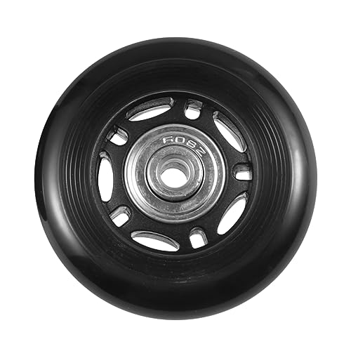 INOOMP Universalrad 2 Stück Möbelräder Lenkrollen Räder Gepäckräder Schrankrad Leise Lenkrolle Möbelrollen Räder Kofferrollen Gummirad Pu Schwarz Zum Drehen Stumm von INOOMP