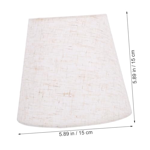 INOOMP Universeller Lampenschirm Ersatz Lampenschirm aus Leinenstoff Dekorative Tischlampe Abdeckung für Wandlampen und Pendelleuchten von INOOMP