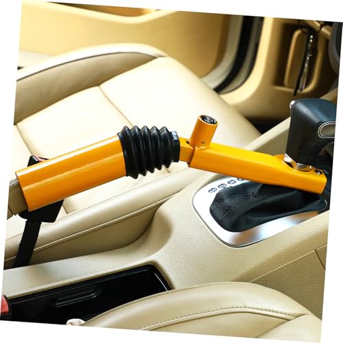 INOOMP Verstellbare Auto Gangschalthebel Sicherung aus Stahl Handbrems und Schalthebel Diebstahlsperre Robuste Fahrzeugschloss für Lkw Van Suv Einfache Montage Einsetzbar INOOMP Verstellbare Auto Gangschalthebel Sicherung aus Stahl Handbrems und Schalthebel Diebstahlsperre Robuste Fahrzeugschloss für Lkw Van Suv Einfache Montage Einsetzbar von INOOMP