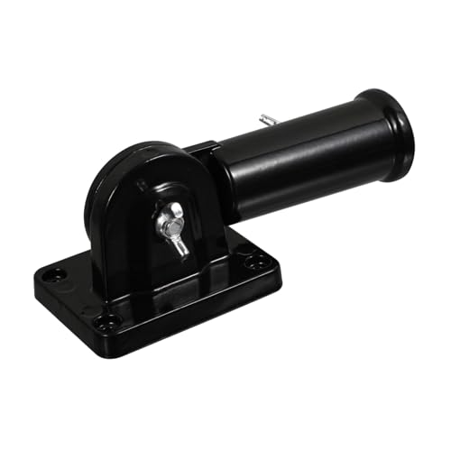 INOOMP Verstellbarer Fahnenmast Halter aus Robustem Aluminium Wandhalterung für Verschiedene Flaggenarten Stabile Befestigung Einfache Wetterbeständig Schwarz von INOOMP