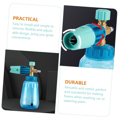 INOOMP Verstellbarer Hochdruck schaumsprüher für Autowäsche Multifunktionaler Sprühaufsatz Einfache Installation Auslaufsicherer Connector Geeignet für Hausreinigung und Gartengießen von INOOMP
