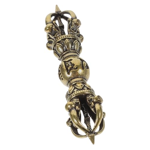 INOOMP Vintage Messing Vajra Pestle Ornament mit Feiner Verarbeitung Buddhistisches Dekor für Schreibtisch Büro Wohnzimmer Robustes Antikes Handwerksstück Einzigartiges Statuen INOOMP Vintage Messing Vajra Pestle Ornament mit Feiner Verarbeitung Buddhistisches Dekor für Schreibtisch Büro Wohnzimmer Robustes Antikes Handwerksstück Einzigartiges Statuen von INOOMP